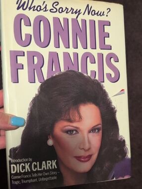 Who's Sorry Now? Connie Francis Hardcover Book - Purple & White Cover